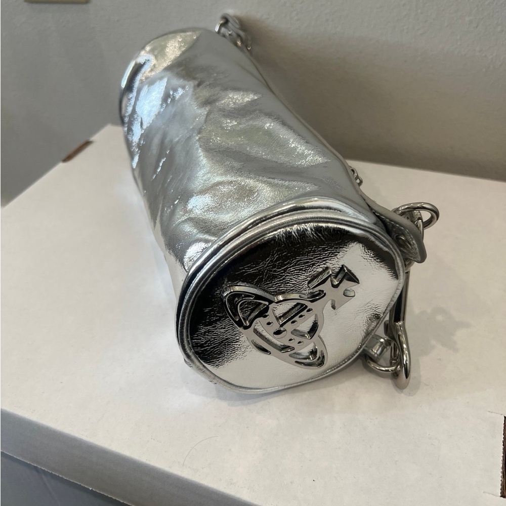 Silver Cindy cylinder bag Vivienne Westwood